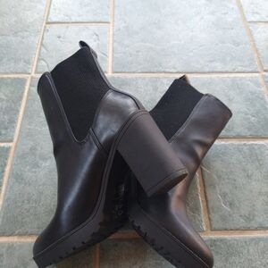 H&M Sleek Black Heeled Boots
